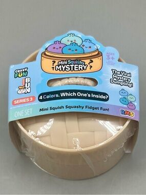 ✨Mini GLITTER Dumpling Squishy – Crazy Fun Series 3 🥟🌟Five And Below 2” SEALED